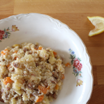 Bulgur Wheat with Sausage and Apples