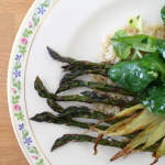 Roasted Fennel and Asparagus with Mâche and Lemon Vinaigrette