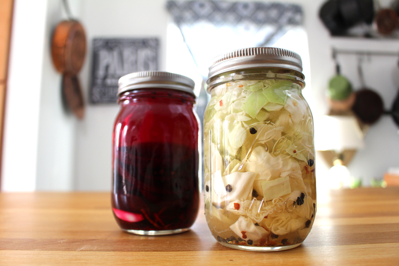 Pickled Beets and Cabbage