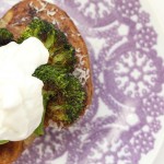 Roasted Broccoli Topped Baked Potatoes