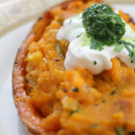 Spicy Twice Baked Sweet Potatoes