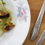 Broccoli and Cauliflower Stem “Pasta”